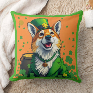 Glückliche Tiere in Tarnung - St. Patrick's Day Fu Kissen