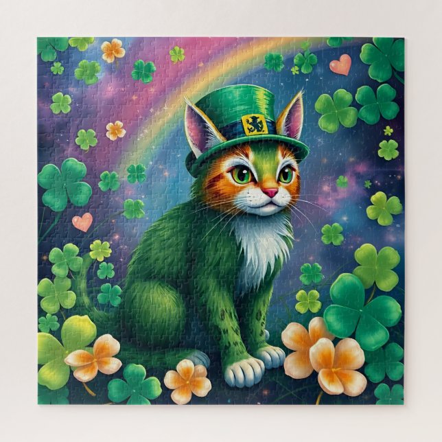 Glückliche Tiere in Tarnung - St. Patrick's Day Fu Puzzle (Vertikal)