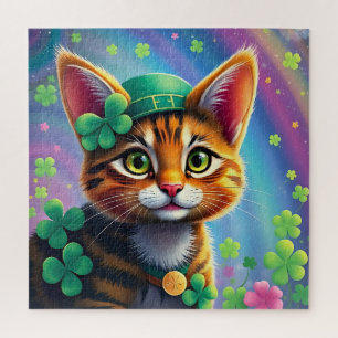 Glückliche Tiere in Tarnung - St. Patrick's Day Fu Puzzle