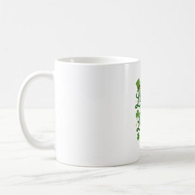 Glückliche und liebevolle Tasse | St. Patrick's Da (Links)