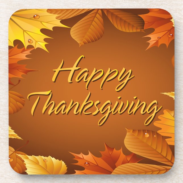 Glückliche Untersetzer des Erntedank-1 (Vorderseite)