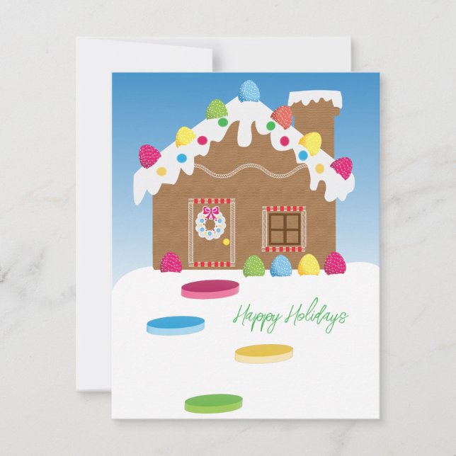 Glückliche Urlaubskarte Feiertagskarte (Vorderseite)