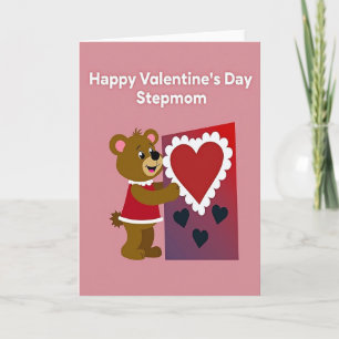 Glückliche Valentins-Stiefmutter-Karte Karte