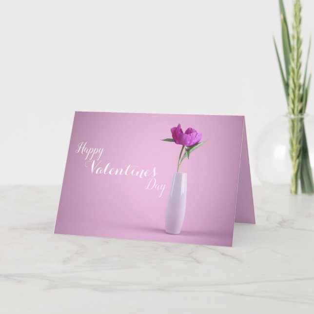 Glückliche Valentinstag-Grußkarte Karte (Vorderseite)