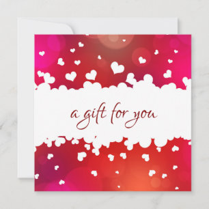 Glückliche Valentinstag Herz-Geschenkkarte