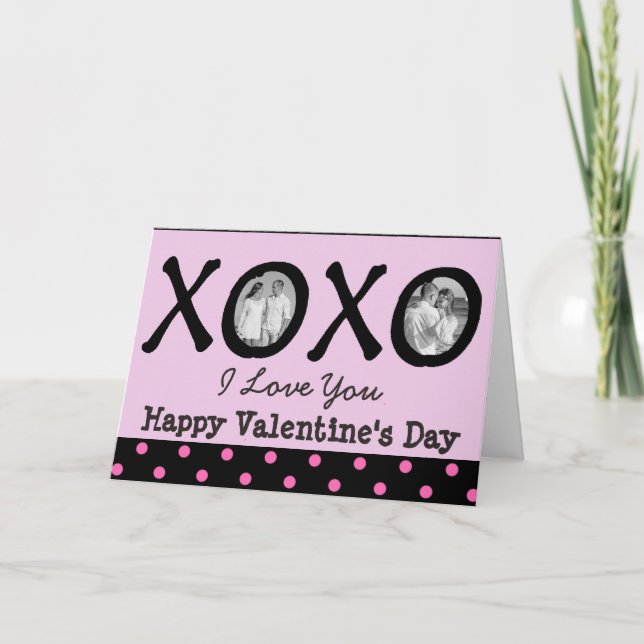 Glückliche Valentinstag Personalisierte Karte mit  (Vorderseite)