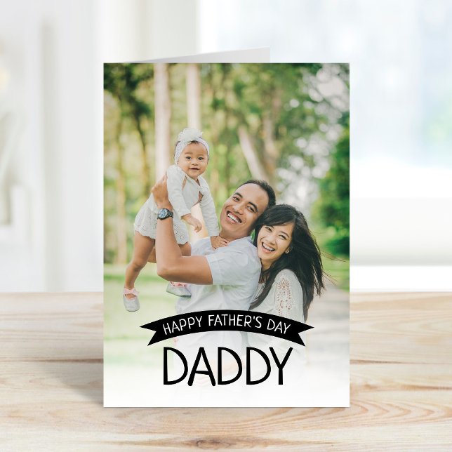 Glückliche Vatertag Daddy Custom Foto Card Karte (Von Creator hochgeladen)