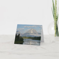 Glückliche Vatertag Jackson Hole River Card