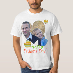 Glückliche Vatertags-Foto-T - Shirts