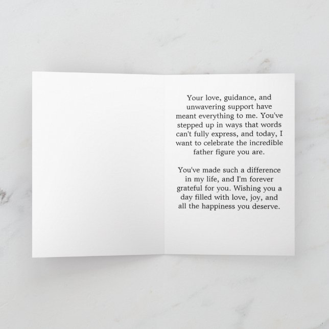 Glückliche Vatertagskarte für Großvater Feiertagskarte (Innenseite)