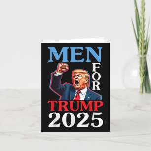 Glückliche Vatertagsmänner für Trump 2025 Daddy Pa Karte