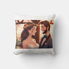 Glückliche Verheiratete Paare Kissen