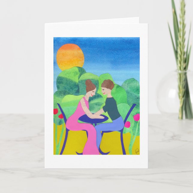 Glückliche Verlobung Karte (Vorderseite)