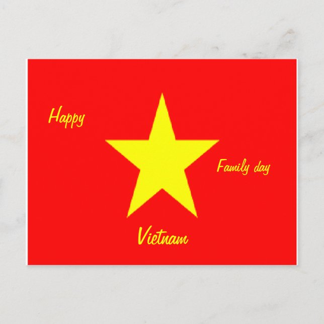 Glückliche Vietnam-Postkarten Postkarte (Vorderseite)