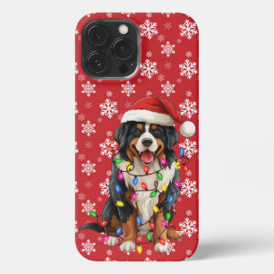Glückliche Weihnachten Bernese Mountain Hund Weihn iPhone 13 Pro Max Hülle
