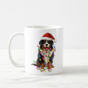 Glückliche Weihnachten Bernese Mountain Hund Weihn Kaffeetasse