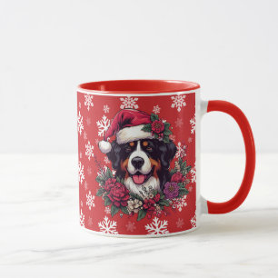 Glückliche Weihnachten Bernese Mountain Hund Weihn Tasse