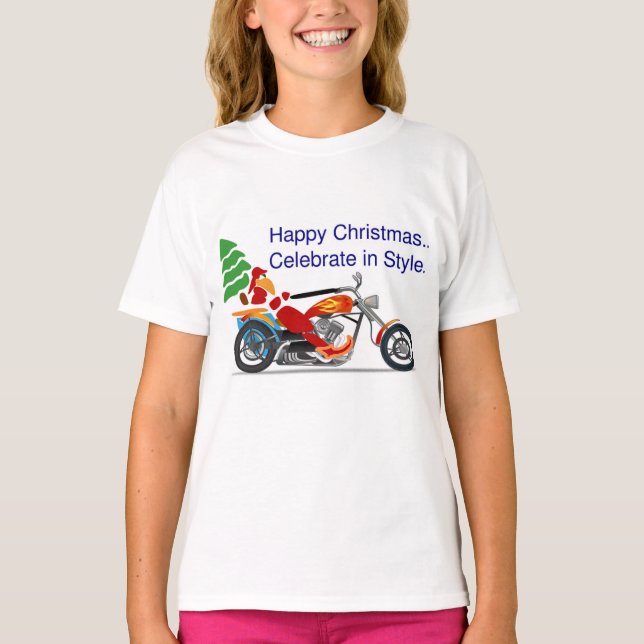 GLÜCKLICHE WEIHNACHTEN, FEIERFEIERN IM STIL T-Shirt (Vorderseite)