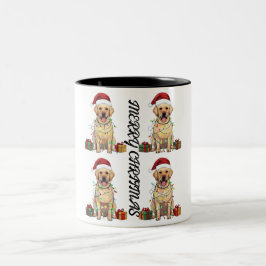 Glückliche Weihnachten Zwei-Tone-Tasse Zweifarbige Tasse