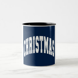 Glückliche Weihnachten Zwei-Tone-Tasse Zweifarbige Tasse