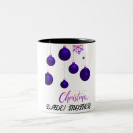 Glückliche Weihnachten Zweifarbige Tasse