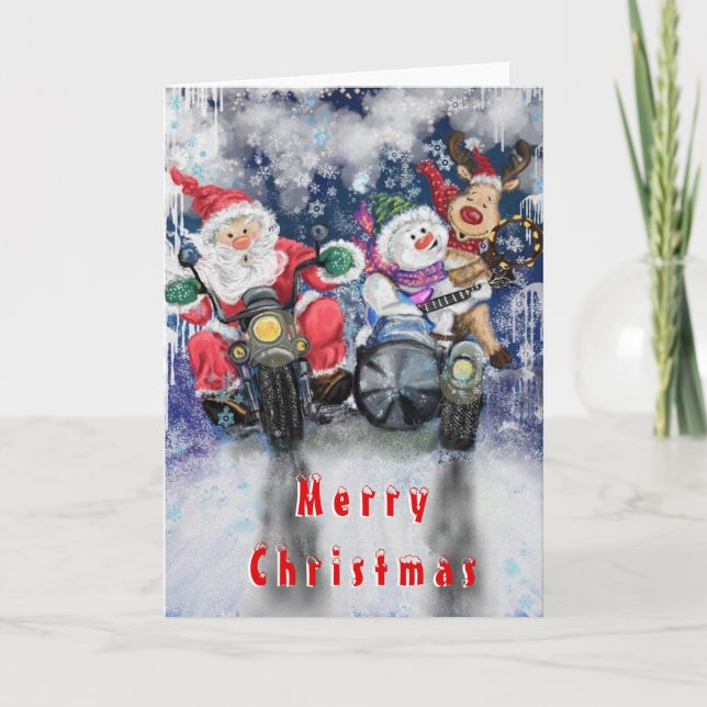 Glückliche Weihnachts-Freunde Funny Card Karte (Vorderseite)