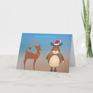 Glückliche Weihnachtsbaumdekorationen Feiertagskarte