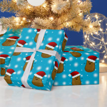 Glückliche Weihnachtskartoffeln mit Weihnachtsmann