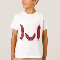 Glückliche Wurst scherzt T - Shirt