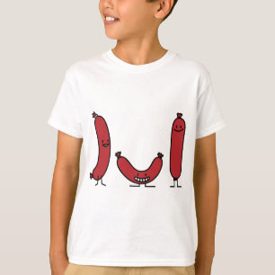 Glückliche Wurst scherzt T - Shirt