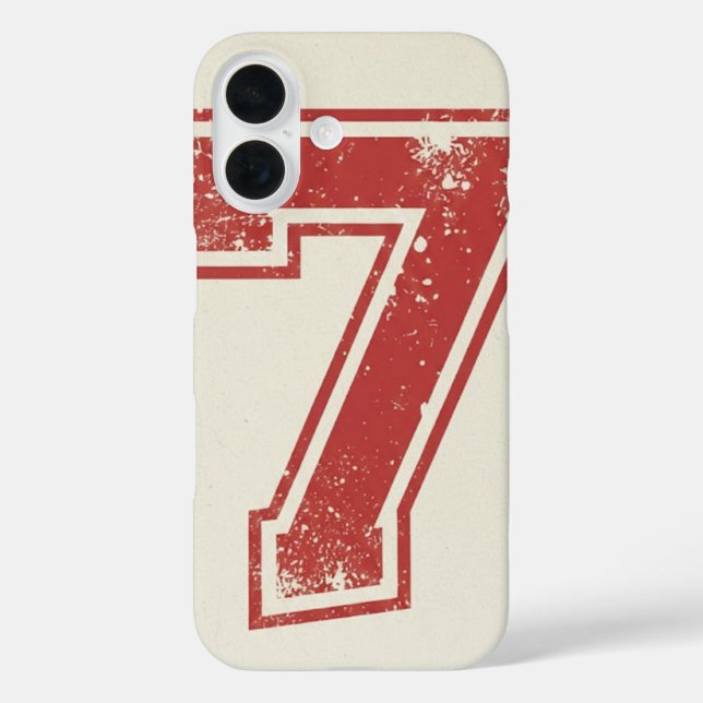 glückliche Zahl sieben Case-Mate iPhone Hülle (Rückseite)