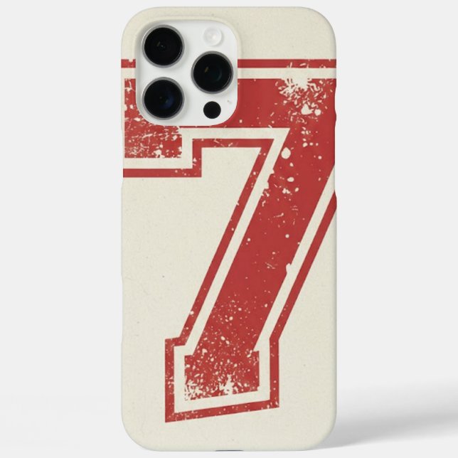 glückliche Zahl sieben Case-Mate iPhone Hülle (Rückseite)