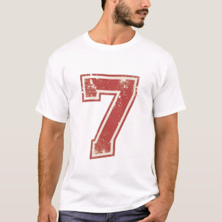 glückliche Zahl sieben T-Shirt