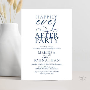 Glückliche-Zeit-nach-der-Hochzeit-Party, stilvolle Einladung