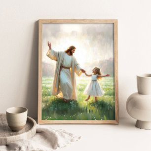 Glückliche Zeiten, Digitale Christliche Kunst, Jes Poster