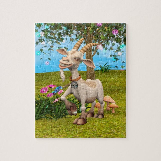 Glückliche Ziege Puzzle (Vertikal)
