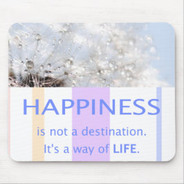 glückliche Zitate glückliche Pastellfarben Familie Mousepad