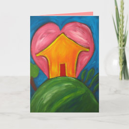 Glückliche Zuhause-Karte Karte