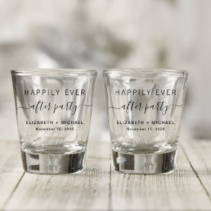 Glückliche-Zukunft-Party-Hochzeitsgunst Schnapsglas