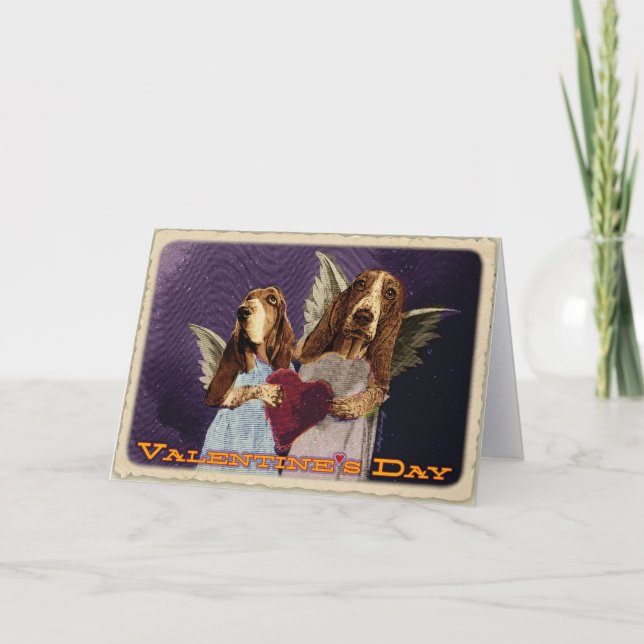 Glücklichen Bassentines Tag Feiertagskarte (Vorderseite)