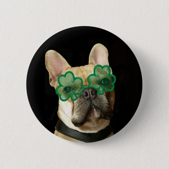 Glücklichen St Patrick Knopf Tagesder Button (Vorderseite)