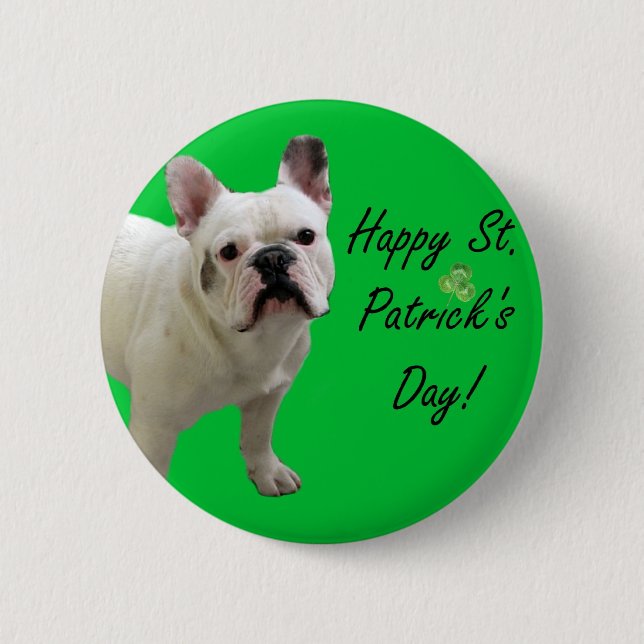 Glücklichen St Patrick Knopf Tagesder Button (Vorderseite)