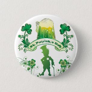 Glücklichen St Patrick Tag Button