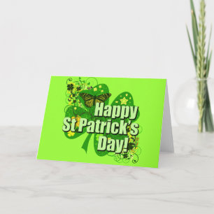 Glücklichen St Patrick Tag Karte