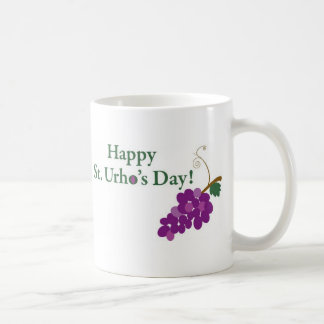 Glücklichen Tag St. Urhos! mit Trauben Tasse