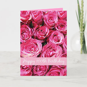 glücklicher 100. Geburtstag Karte