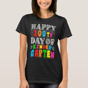 Glücklicher 100. Kindergarten für Kleinkinder Scho T-Shirt