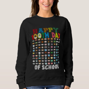 Glücklicher 100. Kindergartenlehrer oder -student Sweatshirt