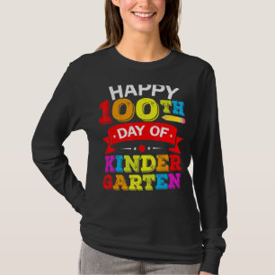 Glücklicher 100. Kindergartenlehrer und Kinder U T-Shirt