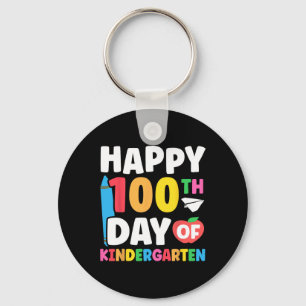 Glücklicher 100. Kindergartentag Kinder 100 Tage Schlüsselanhänger